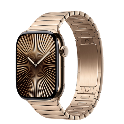 Apple Watch Series 10 GPS + Cellular 42mm Gold Titanium Case з Gold Link Bracelet (MX0N3+MXMC3)