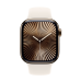 Apple Watch Series 10 GPS + Cellular 42mm Gold Titanium Case з Starlight Sport Band - S/M (MX063)