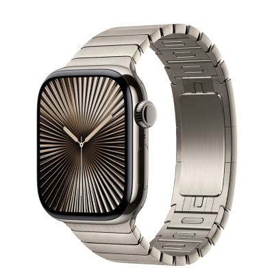 Apple Watch Series 10 GPS + Cellular 42mm Natural Titanium Case with Natural Link Bracelet (MX0J3+MX0J3)