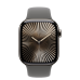 Apple Watch Series 10 GPS + Cellular 42mm Natural Titanium Case з Stone Gray Sport Band - M/L (MWXE3)