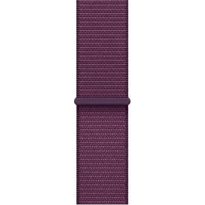 Apple Watch Series 10 GPS + Cellular 42mm Rose Gold Aluminum Case with Plum Sport Loop (MWXC3)