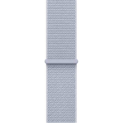 Apple Watch Series 10 GPS + Cellular 42mm Silver Aluminum Case with Blue Cloud Sport Loop (MWX53)
