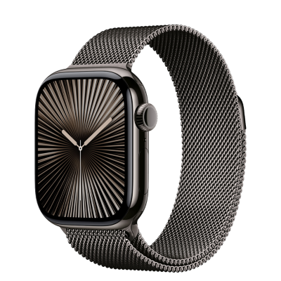 Apple Watch Series 10 GPS + Cellular 42mm Slate Titanium Case with Slate Milanese Loop (MX053)