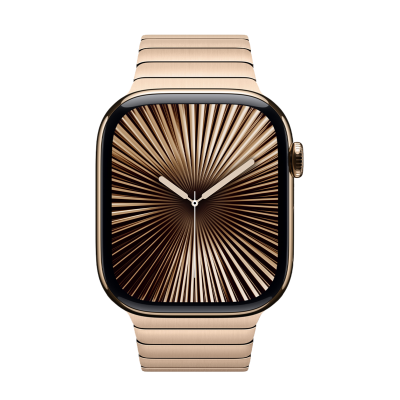 Apple Watch Series 10 GPS + Cellular 46mm Gold Titanium Case з Gold Link Bracelet (MX183+MXMH3)