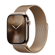 Apple Watch Series 10 GPS + Cellular 46mm Gold Titanium Case з Gold Milanese Loop - M/L (MX003)