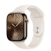 Apple Watch Series 10 GPS + Cellular 46mm Gold Titanium Case з Starlight Sport Band - M/L (MWYY3)