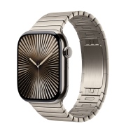 Apple Watch Series 10 GPS + Cellular 46mm Natural Titanium Case with Natural Link Bracelet (MX163+MXMF3)