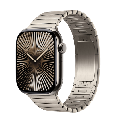 Apple Watch Series 10 GPS + Cellular 46mm Natural Titanium Case with Natural Link Bracelet (MX163+MXMF3)
