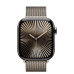 Apple Watch Series 10 GPS + Cellular 46mm Natural Titanium Case with Natural Milanese Loop - M/L (MWYC3)