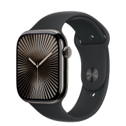 Apple Watch Series 10 GPS + Cellular 46mm Slate Titanium Case з Black Sport Band - S/M (MWYD3)