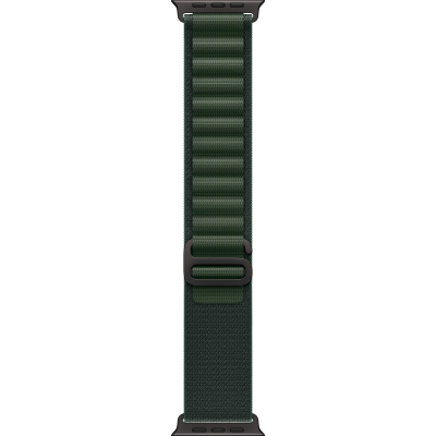Apple Watch Ultra 2 2024 GPS + Cellular 49mm Black Titanium Case with Dark Green Alpine Loop - Medium (MX4R3)