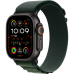 Apple Watch Ultra 2 2024 GPS + Cellular 49mm Black Titanium Case with Dark Green Alpine Loop - Medium (MX4R3)