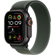 Apple Watch Ultra 2 2024 GPS + Cellular 49mm Black Titanium Case with Green Trail Loop - M/L (MYTJ3+MYQ43)