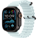 Apple Watch Ultra 2 2024 GPS + Cellular 49mm Black Titanium Case with Ice Blue Ocean Band (MYTC3+MYP83)