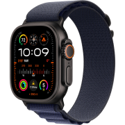 Apple Watch Ultra 2 2024 GPS + Cellular 49mm Black Titanium Case with Navy Alpine Loop - Small (MYTF3+MYPW3)