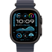 Apple Watch Ultra 2 2024 GPS + Cellular 49mm Black Titanium Case with Navy Ocean Band (MYTC3+MYPA3)