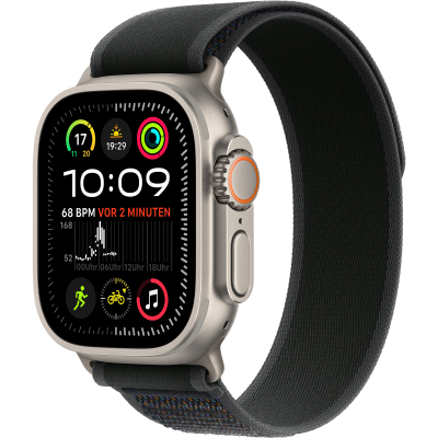 Apple Watch Ultra 2 2024 GPS + Cellular 49mm Natural Titanium Case з Black Trail Loop - M/L (MYT73+MXTR3)