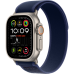 Apple Watch Ultra 2 2024 GPS + Cellular 49mm Natural Titanium Case with Blue Trail Loop - S/M (MX4J3)