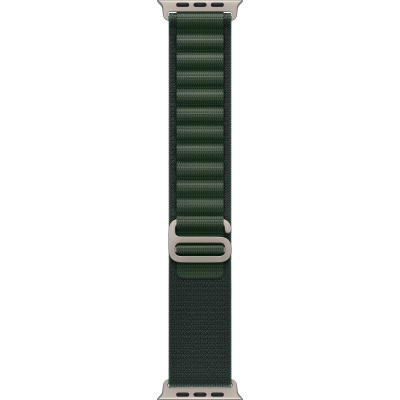 Apple Watch Ultra 2 2024 GPS + Cellular 49mm Natural Titanium Case with Dark Green Alpine Loop - Large (MYT33+MXMW3)