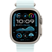 Apple Watch Ultra 2 2024 GPS + Cellular 49mm Natural Titanium Case with Ice Blue Ocean Band (MYT03+MXTF3)