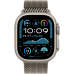 Apple Watch Ultra 2 2024 GPS + Cellular 49mm Natural Titanium Case with Natural Titanium Milanese Loop - Medium (MX5R3)