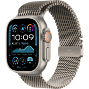 Apple Watch Ultra 2 2024 GPS + Cellular 49mm Natural Titanium Case with Natural Titanium Milanese Loop - Large (MX5T3)