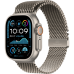 Apple Watch Ultra 2 2024 GPS + Cellular 49mm Natural Titanium Case with Natural Titanium Milanese Loop - Small (MX4M3)