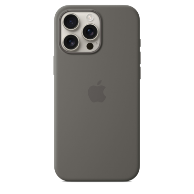 Чехол Apple iPhone 16 Pro Max Silicone Case with MagSafe - Stone Gray (MYYV3)