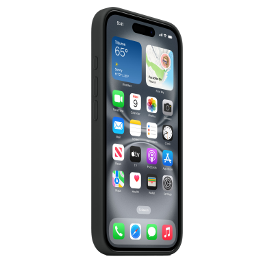 Чехол Apple iPhone 16 Silicone Case with MagSafe - Black (MYY13)