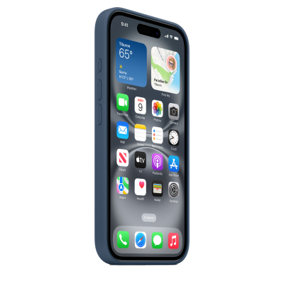 Чехол Apple iPhone 16 Silicone Case with MagSafe - Denim (MYY23)