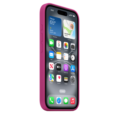 Чохол Apple iPhone 16 Silicone Case with MagSafe - Fuchsia (MYY53)