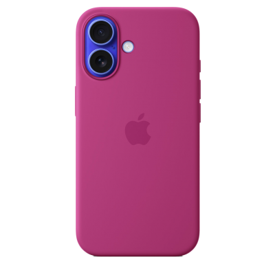 Чехол Apple iPhone 16 Silicone Case with MagSafe - Fuchsia (MYY53)