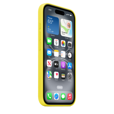 Чeхол Apple iPhone 16 Silicone Case with MagSafe - Star Fruit (MYY73)