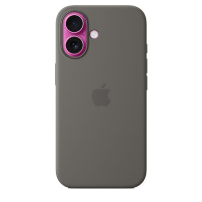 Чехол Apple iPhone 16 Silicone Case with MagSafe - Stone Gray (MYY33)