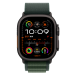Ремінець Apple Alpine Loop Dark Green - Black Titanium Finish для Apple Watch 44/45/46/49mm - Medium (MYPR3)