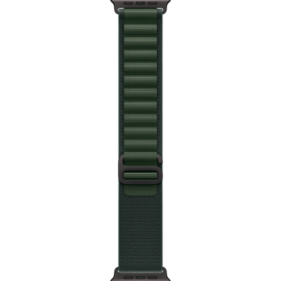 Ремінець Apple Alpine Loop Dark Green - Black Titanium Finish для Apple Watch 44/45/46/49mm - Medium (MYPR3)