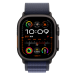 Ремінець Apple Alpine Loop Navy - Black Titanium Finish для Apple Watch 44/45/46/49mm - Small (MYPW3)