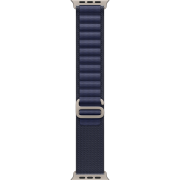 Ремінець Apple Alpine Loop Navy - Natural Titanium Finish для Apple Watch 44/45/46/49mm - Medium (MXMY3)
