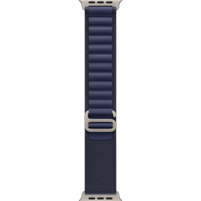Ремінець Apple Alpine Loop Navy - Natural Titanium Finish для Apple Watch 44/45/46/49mm - Medium (MXMY3)