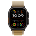Ремінець Apple Alpine Loop Tan - Black Titanium Finish для Apple Watch 44/45/46/49mm - Small (MYQ03)