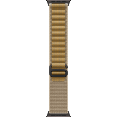 Ремінець Apple Alpine Loop Tan - Black Titanium Finish для Apple Watch 44/45/46/49mm - Small (MYQ03)