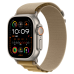 Ремінець Apple Alpine Loop Tan - Natural Titanium Finish для Apple Watch 44/45/46/49mm - Small (MXN13)