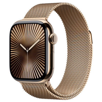 Ремінець Apple Milanese Loop Gold для Apple Watch 44/45/46/49mm - M/L (MXMR3)