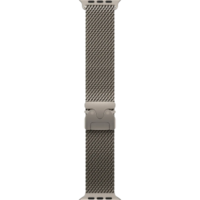 Ремешок Apple Natural Titanium Milanese Loop для Apple Watch 44/45/46/49mm - Large (MGHQ4, MXKE3)