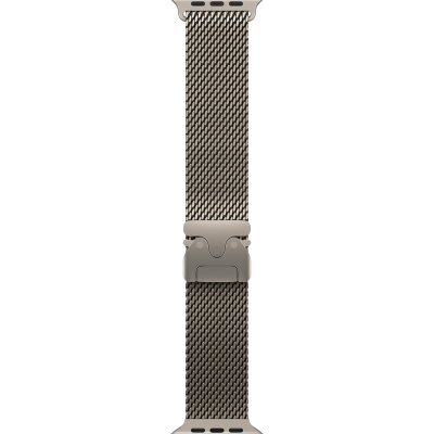 Ремінець Apple Milanese Loop Natural Titanium для Apple Watch 44/45/46/49mm - Medium (MXKD3)