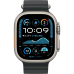 Ремешок Apple Ocean Band Black - Natural Titanium Finish для Apple Watch 44/45/46/49mm (MXTL3)