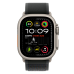 Ремінець Apple Trail Loop Black - Natural Titanium Finish для Apple Watch 44/45/46/49mm - S/M (MXTQ3)