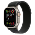 Ремінець Apple Trail Loop Black - Natural Titanium Finish для Apple Watch 44/45/46/49mm - S/M (MXTQ3)
