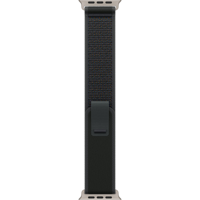 Ремінець Apple Trail Loop Black - Natural Titanium Finish для Apple Watch 44/45/46/49mm - S/M (MXTQ3)