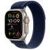 Ремешок Apple Trail Loop Blue - Natural Titanium Finish для Apple Watch 44/45/46/49mm - M/L (MXTW3)